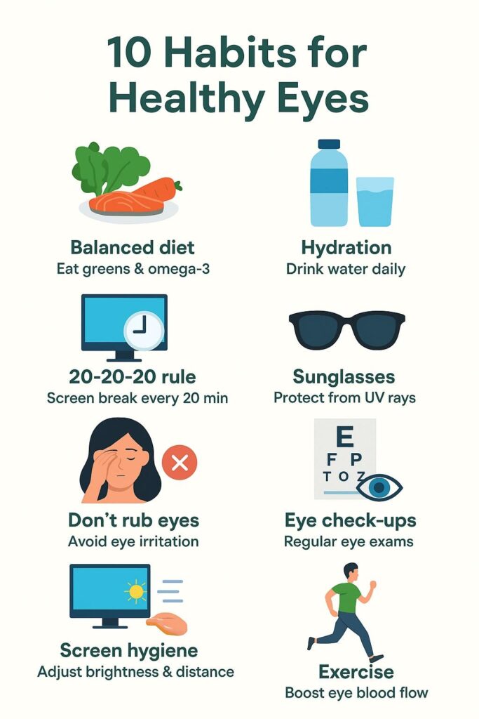10 habits for healthy eye