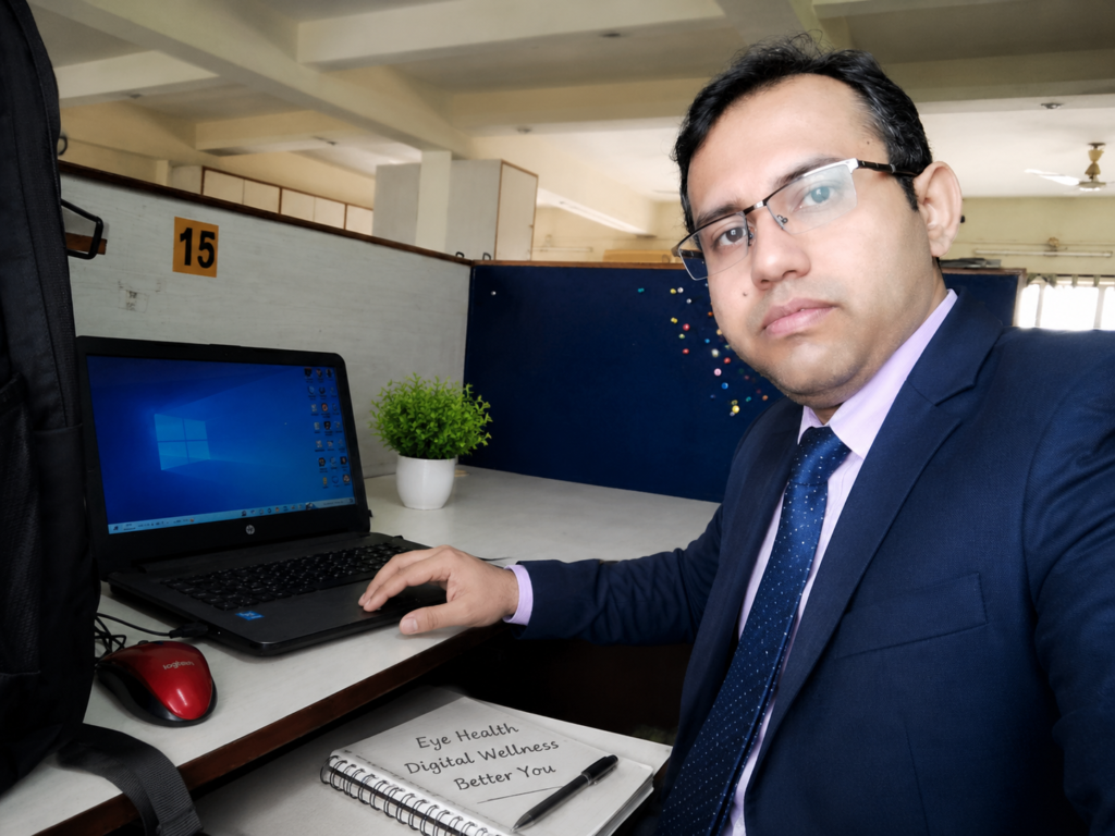 Work station ergonomics(To cure digital eye strain)