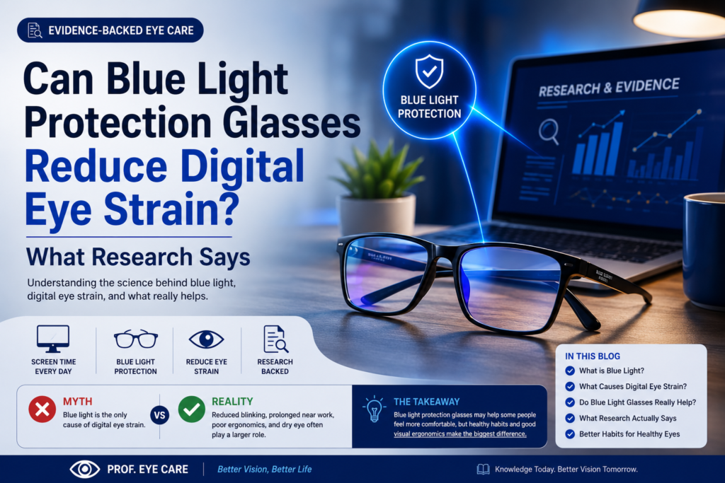 Blue light protection glasses